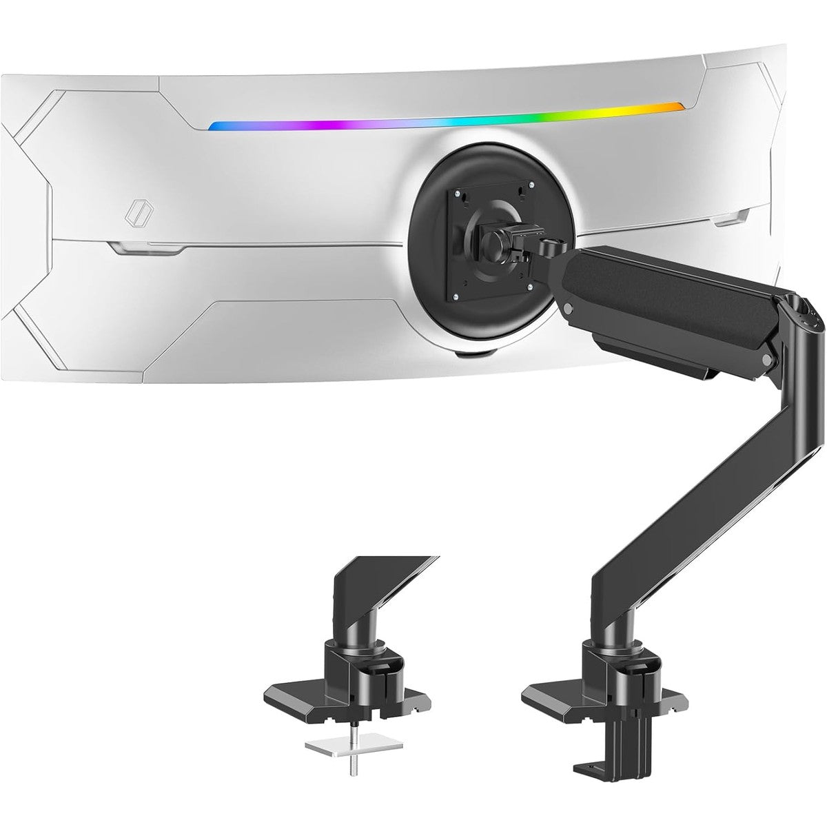 ELIVED Ultrawide Monitor Arm für Max 49 Zoll Bildschirm hält 2-20KG