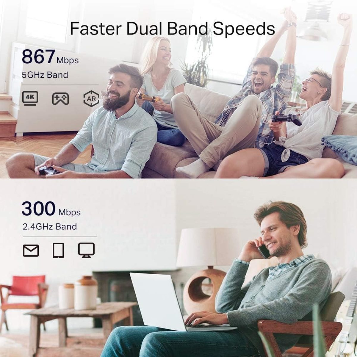 TP-Link RE335 AC1200 Mesh WLAN Repeater