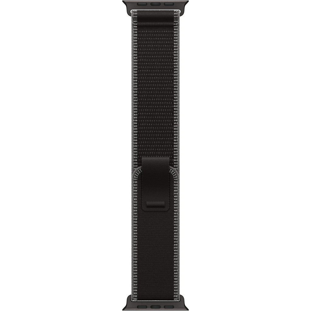 Apple Watch Band - Trail Loop - 49 mm - Schwarz/Kohlegrau - M/L, Fluoroelastomer