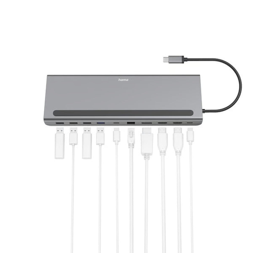 HAMA USB-C-Docking-Station, 10 Ports (00200100)